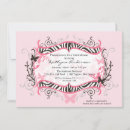 Recherche de douche nuptiale de zèbre invitations Élégant
