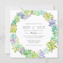 Recherche de succulent mariage invitations Boho