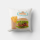 Recherche de hamburger décoration coussins Frites