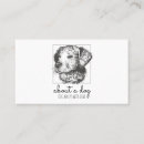 Recherche de visage de chien cartes visite Marcheur de chiens