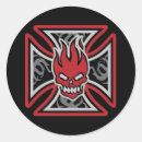Recherche de crâne punk rock autocollants Tatouage