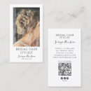 Recherche de styliste mariage cartes visite Client(e)