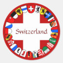 Recherche de drapeau de la suisse autocollants Croiser