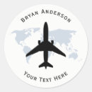 Recherche de agent de voyage autocollants Avion