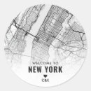 Recherche de villes autocollants Manhattan