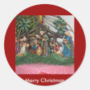 Recherche de la nativité autocollants Chrétien