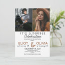 Recherche de frère et soeur invitations Double célébration