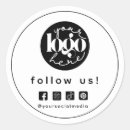 Recherche de réseaux sociaux autocollants Petite entreprise