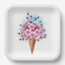Recherche de glace assiettes Rose