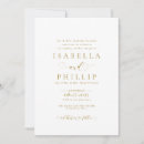 Recherche de blanc noir or invitations Script
