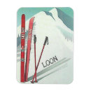 Recherche de vintage de ski magnets Skis
