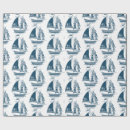 Recherche de voilier papier cadeau Bleu marine
