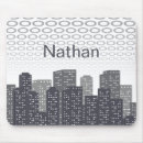 Recherche de paysage urbain tapis souris Moderne