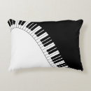 Recherche de musique piano coussins Touches