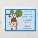 Recherche de singe de l anniversaire invitations Fête