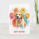 Recherche de pattes colorées vœux cartes Chien