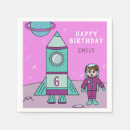 Recherche de anniversaire astronaute serviettes Fille