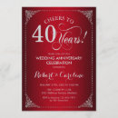 Recherche de damassé rouge invitations Élégant