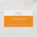 Recherche de orange et blanc cartes visite Amusant