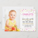 Recherche de confetti anniversaire invitations Élégant