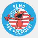 Recherche de elmo de rue de sésame autocollants Vote