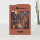 Recherche de nuit de cartes halloween Pour enfants