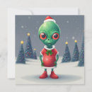 Recherche de alien père noël cartes invitations Ufo
