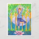Recherche de poses de yoga cartes postales Toute personne