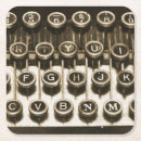 Recherche de machine à écrire dessous de verres Cru