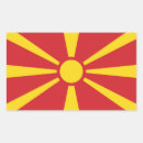 Recherche de drapeau de la macédoine autocollants Voyage