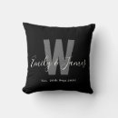 Recherche de blanc noir coussins Initiale
