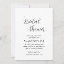 Recherche de modern elegant bridal shower invitations Simple