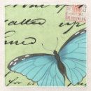 Recherche de papillon bleu dessous de verres Insecte