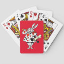 Recherche de lapin blanc jeux de cartes Lewis carroll