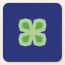 Recherche de trèfle quatre feuilles de dessous de verres Bonne chance