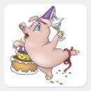 Recherche de porc autocollants Anniversaire