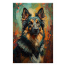 Recherche de peinture berger allemand posters Portrait