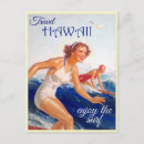 Recherche de fille surfer cartes postales Vintage