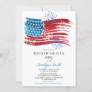 Recherche de drapeau américain invitations Rouge blanc et bleu