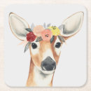 Recherche de cerfs communs dessous de verres Animal