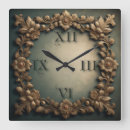 Recherche de baroque horloges Fleurs