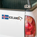 Recherche de l islande voiture autocollants Drapeau