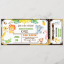Recherche de animaux 10x23 invitations Animaux de la jungle
