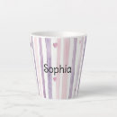 Recherche de rayures violettes tasses Rose