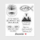 Recherche de racines autocollants Noir