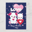 Recherche de chiens de coeur cartes postales Pour enfants