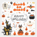 Recherche de illustrations autocollants Halloween