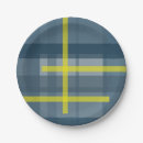 Recherche de tartan écossais assiettes en papier Lignes