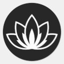 Recherche de fleur stylisée autocollants Fleur de lotus