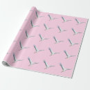 Recherche de cigognes papier cadeau Rose